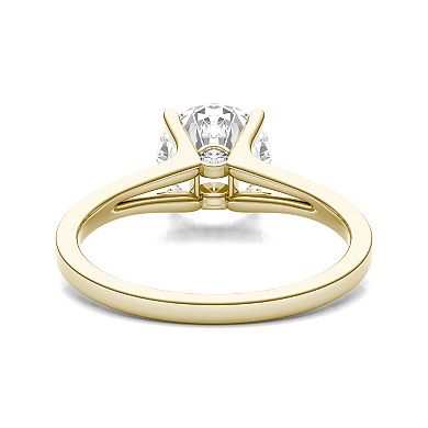 Charles & Colvard 14k Gold 2 Carat T.W. Round Lab-Created Moissanite Solitaire Ring