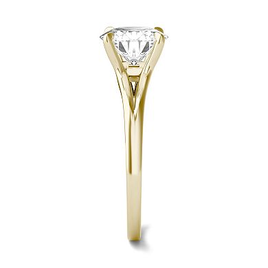 Charles & Colvard 14k Gold 2 Carat T.W. Round Lab-Created Moissanite Solitaire Ring