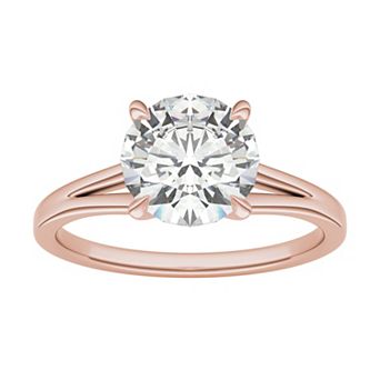 Charles & Colvard 14k Gold 2 Carat T.W. Round Lab-Created Moissanite Solitaire Engagement Ring