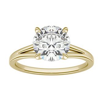 Charles & Colvard 14k Gold 2 Carat T.W. Round Lab-Created Moissanite Solitaire Engagement Ring