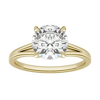 Charles & Colvard 14k Gold 2 Carat T.W. Round Lab-Created Moissanite Solitaire Engagement Ring