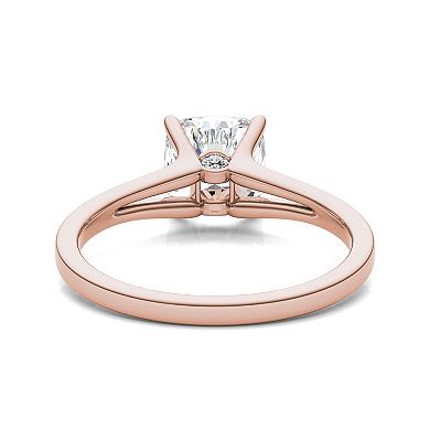 Charles & Colvard 14k Gold 2 Carat T.W. Cushion Lab-Created Moissanite Solitaire Ring