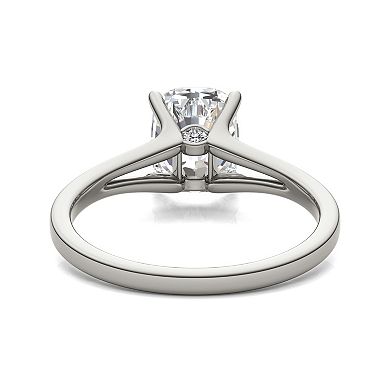Charles & Colvard 14k Gold 2 1/3 Carat T.W. Elongated Cushion Solitaire Engagement Ring