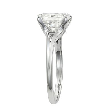 Charles & Colvard 14k Gold 2 1/3 Carat T.W. Elongated Cushion Solitaire Engagement Ring