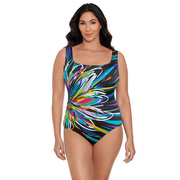 Women's Great Lengths Floral DCup Long Torso OnePiece Swimsuit