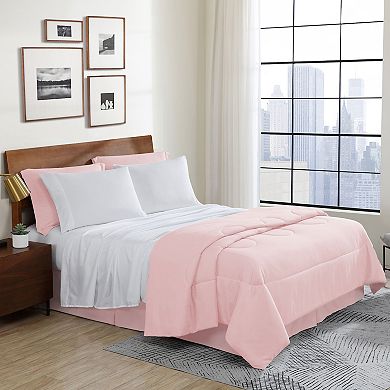 Swift Home Complete Comforter Set with Sheets and Bed Skirt