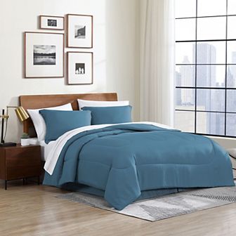 Swift Home Complete Comforter Set with Sheets and Bed Skirt