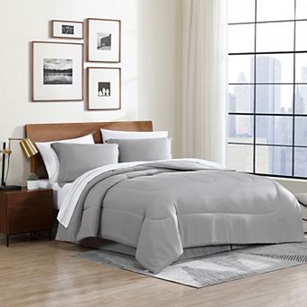 Swift Home Complete Comforter Set with Sheets and Bed Skirt
