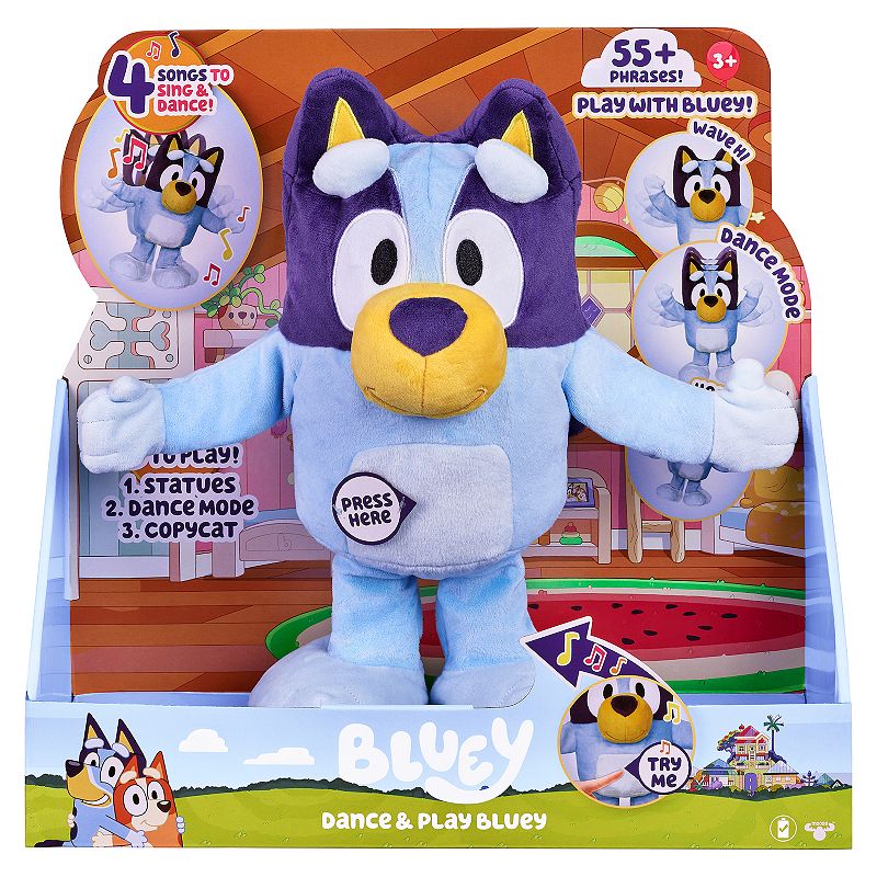 Bluey Dance Play Feature Plush Series 7