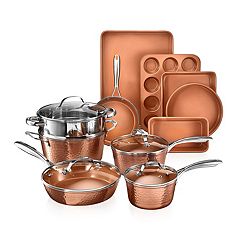 NutriChef 11 Piece Nonstick Elegant Diamond Pattern Kitchen Cookware Set,  Pink, 1 Piece - Baker's