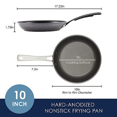Rachael Ray Cook + Create 10-in. Hard-Anodized Nonstick Frypan
