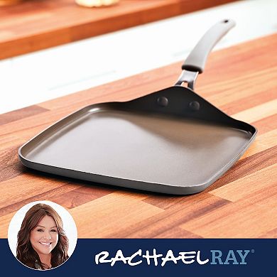 Rachael Ray Cook + Create 11-in. Nonstick Aluminum Square Stovetop Griddle Pan