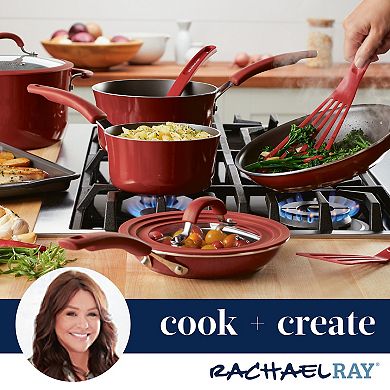 Rachael Ray Cook + Create 11-in. Nonstick Aluminum Square Stovetop Griddle Pan