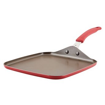 Rachael Ray Cook + Create 11 in Nonstick Aluminum Square Stovetop Griddle Pan