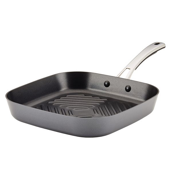Rachael Ray Cook + Create 11in. HardAnodized Nonstick Deep Grill Pan
