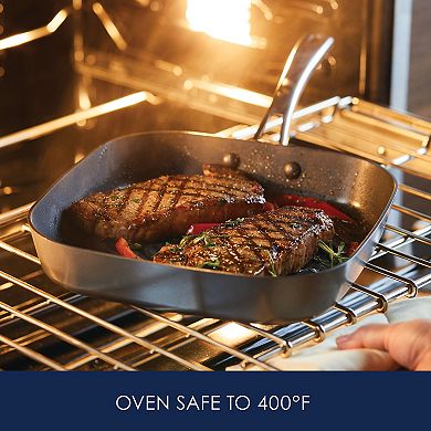 Rachael Ray Cook + Create 11-in. Hard-Anodized Nonstick Deep Grill Pan