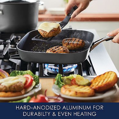 Rachael Ray Cook + Create 11-in. Hard-Anodized Nonstick Deep Grill Pan