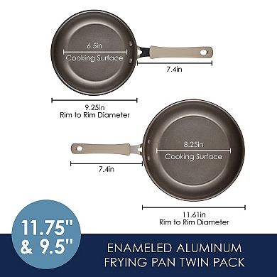 Rachael Ray Cook + Create 2-pc. Aluminum Nonstick Frypan Set