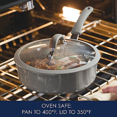 Rachael Ray Cook + Create 3-qt. Aluminum Nonstick Sauté Pan with Lid