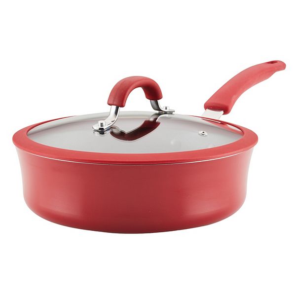Rachael Ray Cook + Create 3qt. Aluminum Nonstick Sauté Pan with Lid