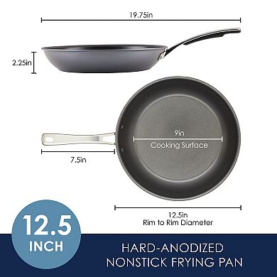 Rachael Ray Cook + Create 12.5-in. Hard-Anodized Nonstick Frypan