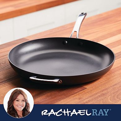 Rachael Ray Cook + Create 14-in. Hard-Anodized Nonstick Frypan with Helper Handle