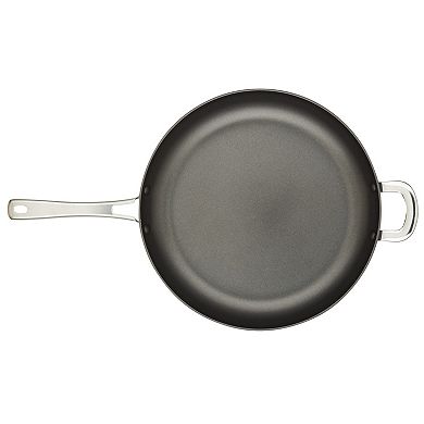 Rachael Ray Cook + Create 14-in. Hard-Anodized Nonstick Frypan with Helper Handle