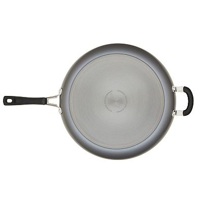 Rachael Ray Cook + Create 14-in. Hard-Anodized Nonstick Frypan with Helper Handle