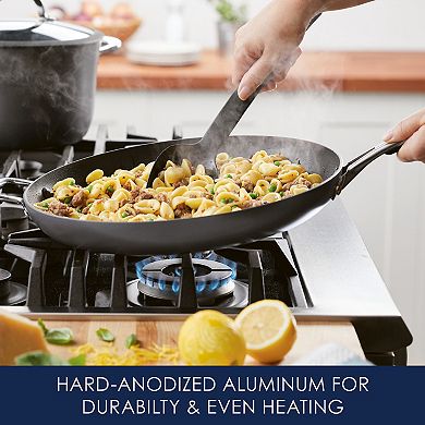 Rachael Ray Cook + Create 14-in. Hard-Anodized Nonstick Frypan with Helper Handle