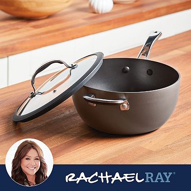 Rachael Ray Cook + Create 4.5-qt. Hard-Anodized Nonstick Saucier with Lid