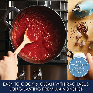 Rachael Ray Cook + Create 4.5-qt. Hard-Anodized Nonstick Saucier with Lid