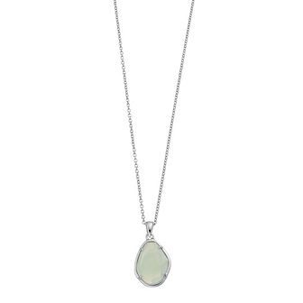 SIRI USA by TJM Sterling Silver Apple Chalcedony Pendant Necklace