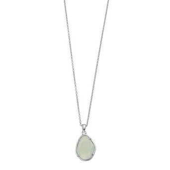 SIRI USA by TJM Sterling Silver Apple Chalcedony Pendant Necklace
