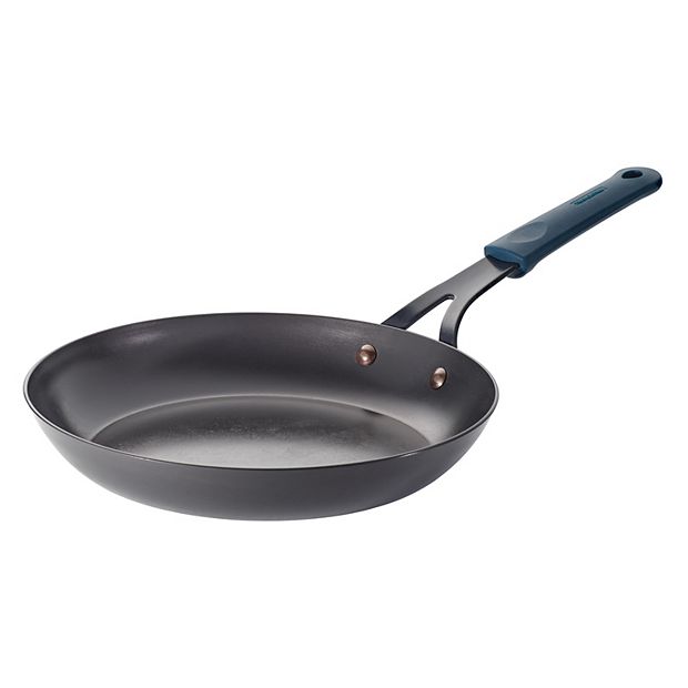 Tramontina 12 Carbon Steel Fry Pan with Silicone Grip - Black