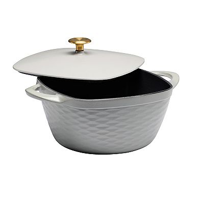 Tramontina Prisma 7-qt. Enameled Cast-Iron Covered Square Dutch Oven