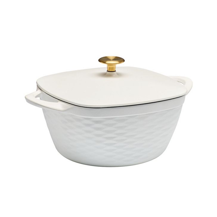 Tramontina Prisma 7-qt. Enameled Cast-Iron Covered Square Dutch Oven