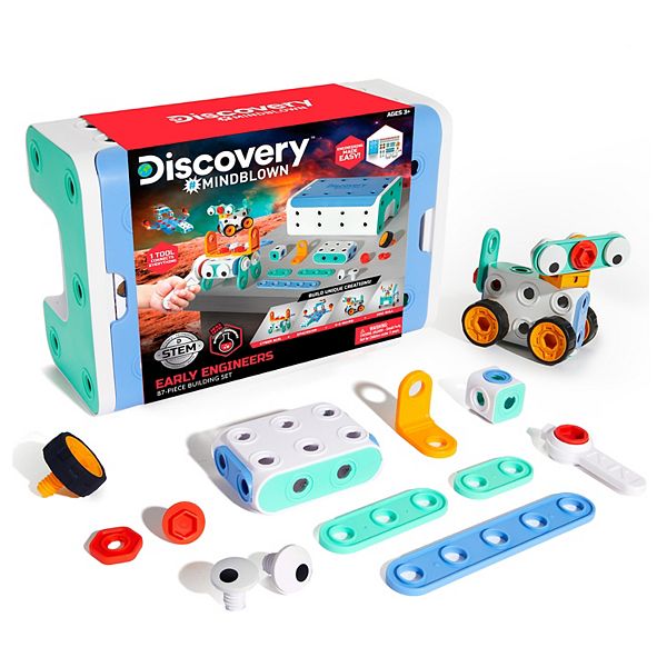 Discovery Mindblown 88 Piece STEM Toy Early Engineers Building Set