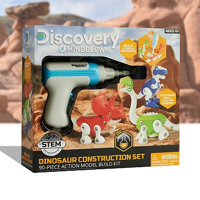Discovery Mindblown 90-Piece Toy Dinosaur Construction Set 