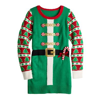 Women's Celebrate Together™ Crewneck Elf Tunic Christmas Sweater
