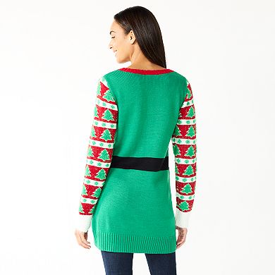 Women's Celebrate Together™ Crewneck Elf Tunic Christmas Sweater