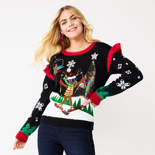 Kohls christmas sweater on sale womens