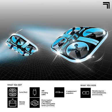 Sharper Image Lumo Stunt Glow R/C Drone