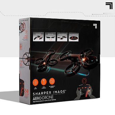 Sharper Image Drone Aero Stunt LED R/C Drone