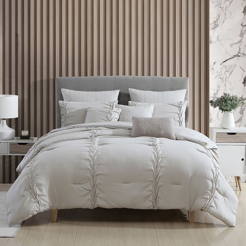 47600317 Marie Claire Embellished Comforter Set with Shams, sku 47600317