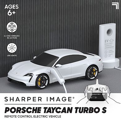 Sharper Image Toy R/C Porsche Taycan Turbo S 1:20 Toy Car