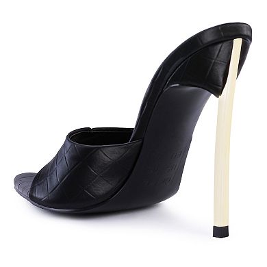 London Rag Bottoms Up Women's Pointed High Heel Sandals