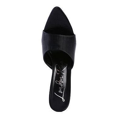 London Rag Bottoms Up Women's Pointed High Heel Sandals
