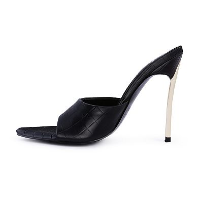 London Rag Bottoms Up Women's Pointed High Heel Sandals
