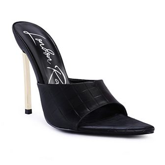 London Rag Bottoms Up Women's Pointed High Heel Sandals