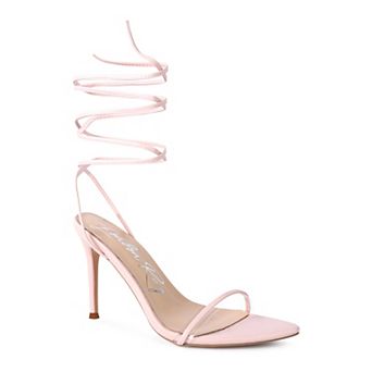 London Rag Sphynx Women's High Heel Lace Up Sandals